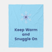 Keep warm and snuggle on throw fleecedecke (Vorderseite)