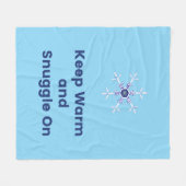 Keep warm and snuggle on throw fleecedecke (Vorderseite (Horizontal))