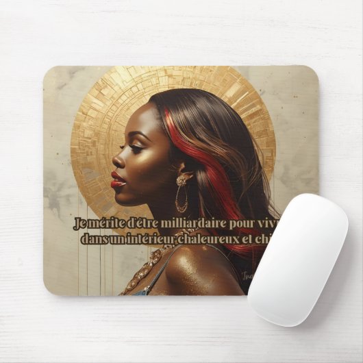 Keep your desk stylish and functional with this sm mousepad (Mit Mouse)