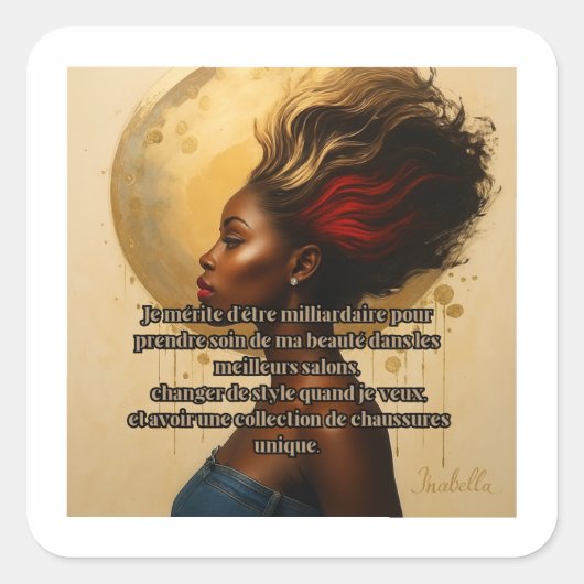 Keep your desk stylish and functional with this sm quadratischer aufkleber (Vorderseite)