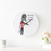 Keep your ears on your own business große wanduhr (Zuhause)