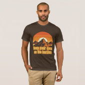 Keep Your Eyes on the Horizon – Motivational Mount T-Shirt (Vorne ganz)