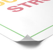 KEEP YOUR FAITH STRONG Spiritual Transformation Poster (Ecke)