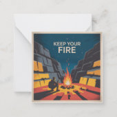 Keep Your Fire Mitteilungskarte (Vorderseite)