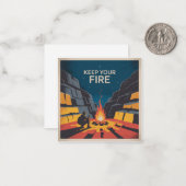 Keep Your Fire Mitteilungskarte (Vorderseite/Rückseite Beispiel)