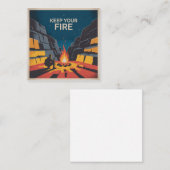 Keep Your Fire Mitteilungskarte (Vorne/Hinten)