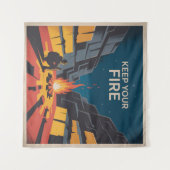 Keep Your Fire Wandteppich (Vorderseite (Horizontal))