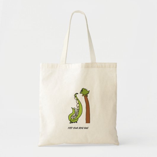 Keep Your Head High - Brachiosaurus Tote Bag Tragetasche (Vorne)