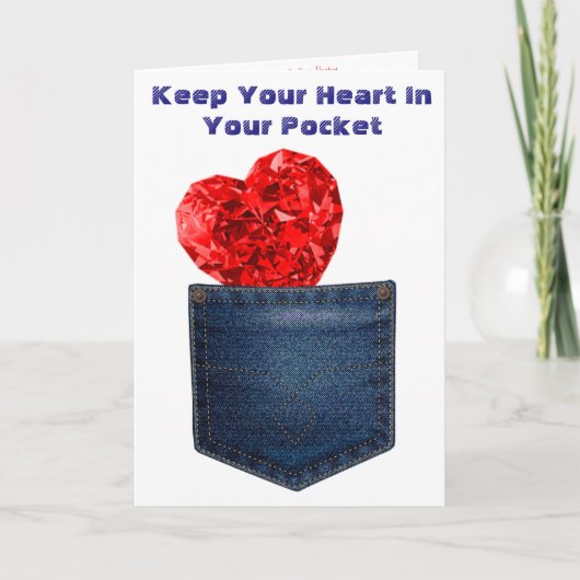 Keep Your Heart In Your Pocket Karte (Vorderseite)