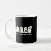 Keep Your Srits High Ghost Smoking Weed Halloween  Kaffeetasse (Links)