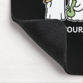Keep Your Srits High Ghost Smoking Weed Halloween  Mousepad (Ecke)