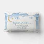 Keepake Baby Boy Birth Record Lendenkissen (Vorderseite)