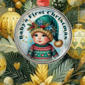 Keepake Baby's First Christmas Foto Kid Erinnerung Ornament Aus Metall