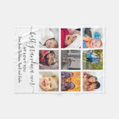 Keepake Best Oma Ewigkeit 9 Fotos Fleecedecke (Vorderseite (Horizontal))