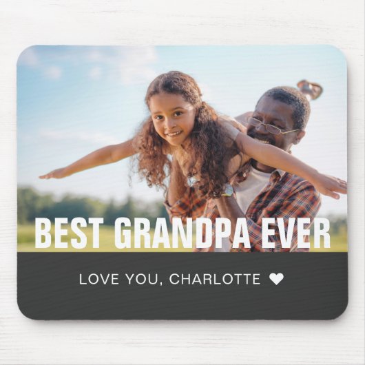 Keepake Best Opa Ever Foto Mousepad (Vorne)