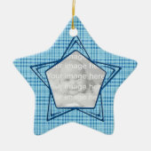 Keepake Blue Baby's First Christmas Ornament (Vorne)