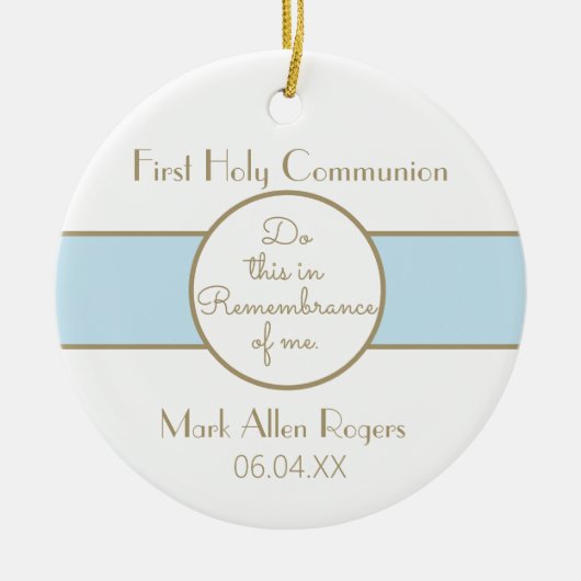 Keepake Boy First Communion Ornament (Vorne)
