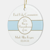 Keepake Boy First Communion Ornament (Links)