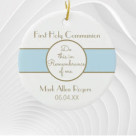 Keepake Boy First Communion Ornament