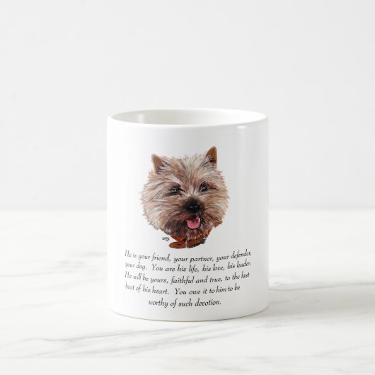 Keepake Cairn Terrier - Männlich Kaffeetasse (Mittel)
