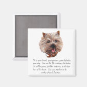 Keepake Cairn Terrier - Männlich Magnet (Vorderseite/Rückseite)