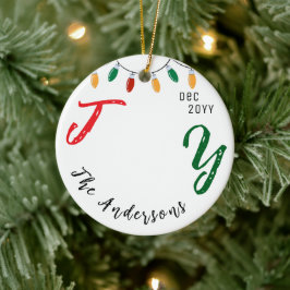 Keepake Familie Foto Weiße Freude Weihnachten Keramik Ornament