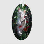 Keepake Family Cat Foto Ornament (Vorderseite)