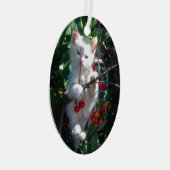 Keepake Family Cat Foto Ornament Aus Metall (Vorderseite Rechts)