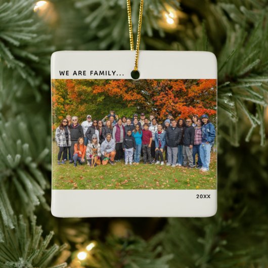 Keepake Family Wiedersehen Foto Keramikornament (Baum)