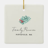 Keepake Family Wiedersehen Foto Keramikornament (Rückseite)