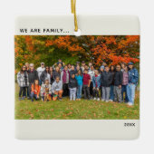Keepake Family Wiedersehen Foto Keramikornament (Vorderseite)