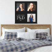 Keepake Foto Black PhD Abschluss Leinwanddruck (Insitu (Schlafzimmer))