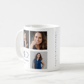 Keepake Foto Blue PhD Abschluss Kaffeetasse (Vorderseite Links)