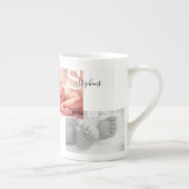 Keepake Foto Collage Geburtsankündigung Porzellantasse (Rechts)