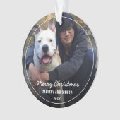 Keepake Foto Script Holiday Ornament (Vorderseite)