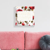 Keepake für Mama Premium Wrapped Canvas (Glanz) Leinwanddruck (Insitu (Wohnzimmer))