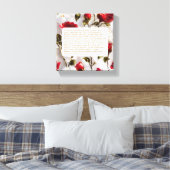 Keepake für Mama Premium Wrapped Canvas (Glanz) Leinwanddruck (Insitu (Schlafzimmer))