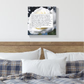 Keepake für Mama Premium Wrapped Canvas (Glanz) Leinwanddruck (Insitu (Schlafzimmer))