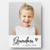 Keepake für Oma | Niedlich Modernes Foto Fotoplatte (Vorderseite)