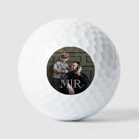 Keepake-Geschenk für Vater Personalisiertes Monogr Golfball (Vorderseite)