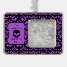 Keepake Halloween-Schädel Rahmen-Ornament Silber