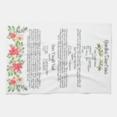 Keepake Heirloom Long Rezept Weihnachtsgeschenk Geschirrtuch (Horizontal)