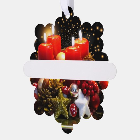 Keepake Holiday Geschenk Ornament Karte (Linke Ecke)