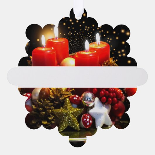 Keepake Holiday Geschenk Ornament Karte (Rückseite)