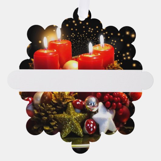 Keepake Holiday Geschenk Ornament Karte (Vorderseite)