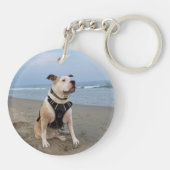 Keepake Hund Beileid Sprichwort Haustier Foto Schlüsselanhänger (Rückseite)