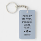 Keepake Hund Beileid Sprichwort Haustier Foto Schlüsselanhänger (Vorderseite)