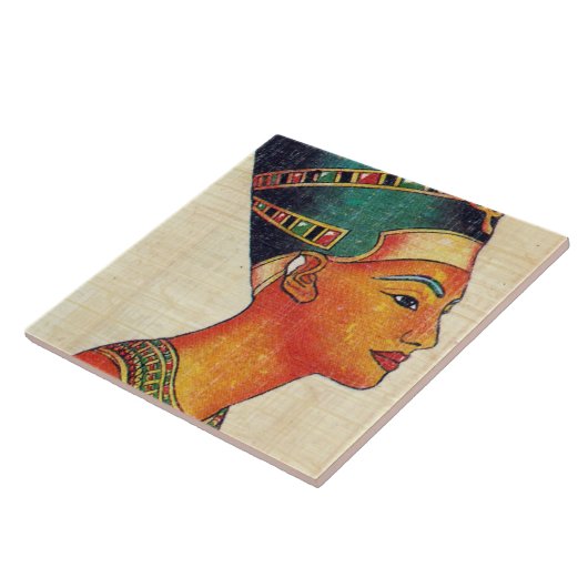 Keepake Keramik Tile - Königin Nefertari Fliese (Seite)