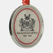 Keepake Königin Elizabeth II 1926-2022 Weihnachten Ornament Aus Metall (Rechts)