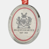 Keepake Königin Elizabeth II 1926-2022 Weihnachten Ornament Aus Metall (Links)